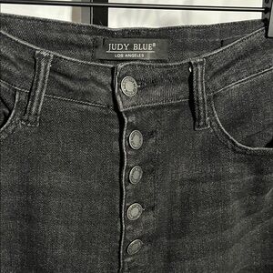 Judy Blue Women's Dark Gray wide leg Jeans